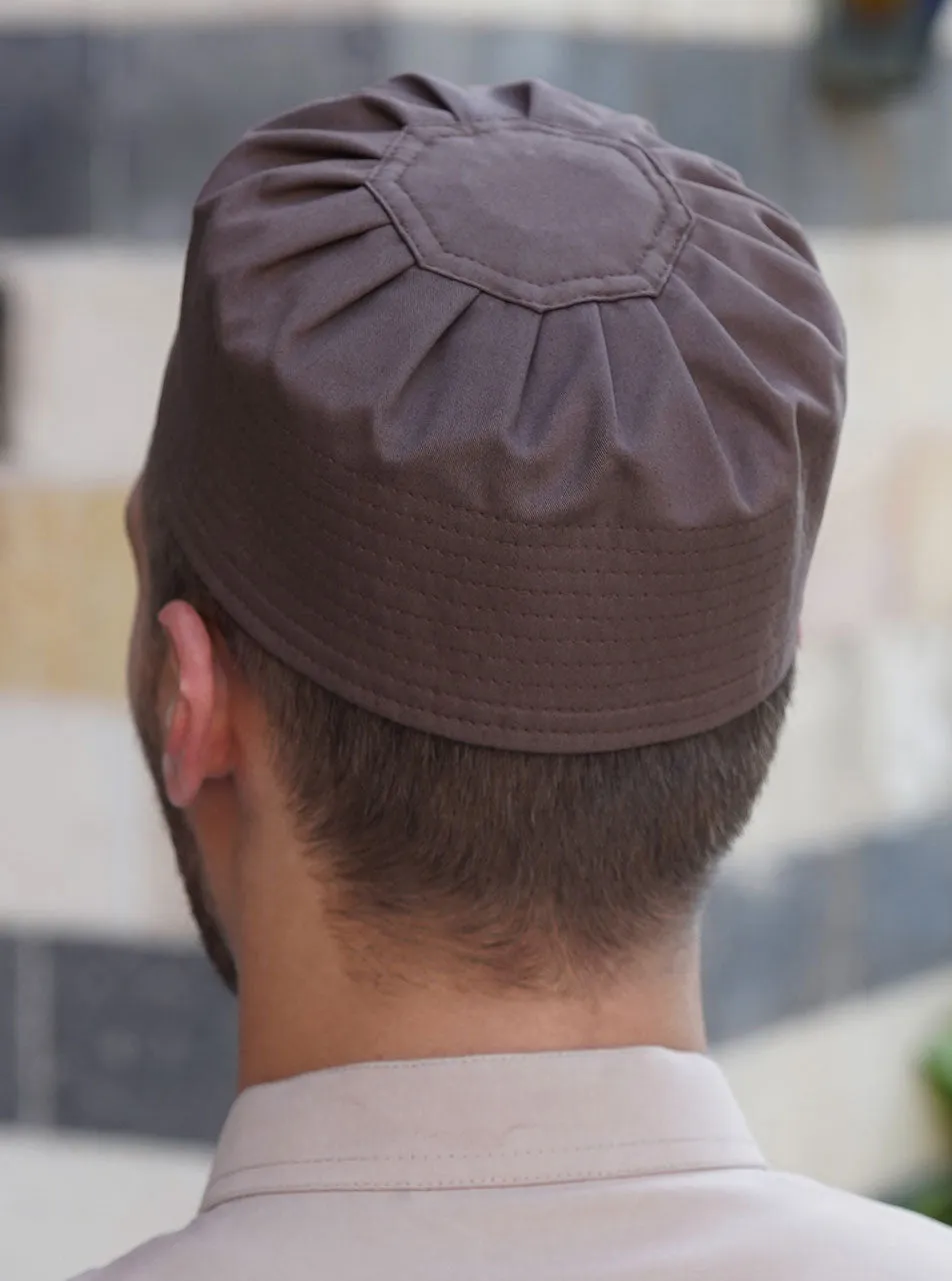 Cotton Pleated Kufi Hat