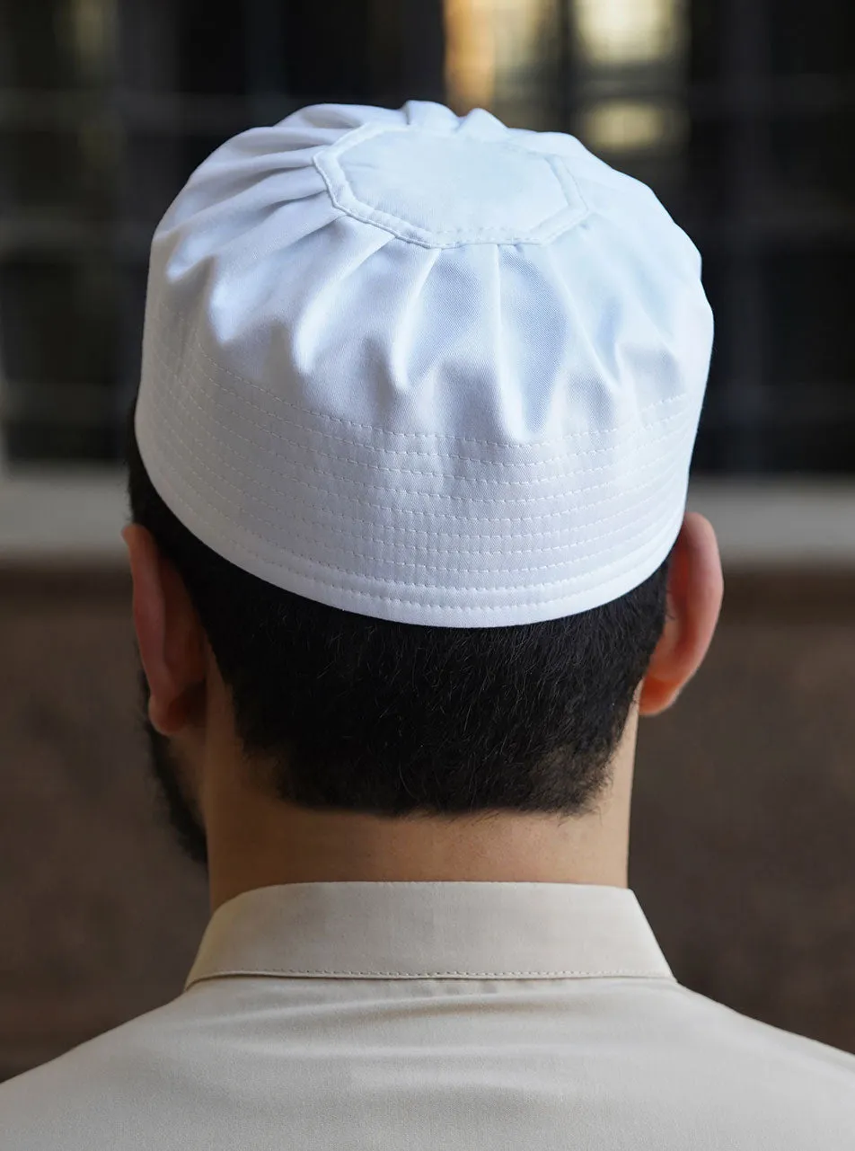 Cotton Pleated Kufi Hat