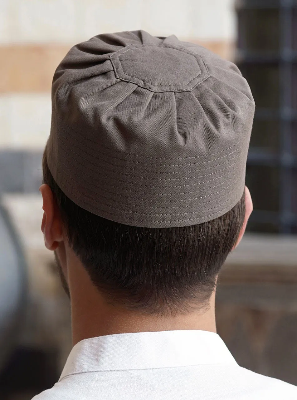 Cotton Pleated Kufi Hat