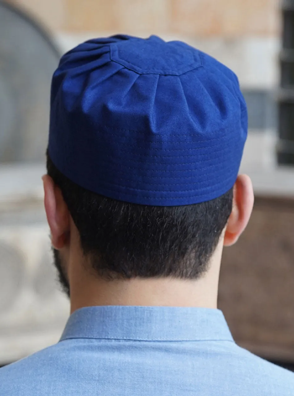 Cotton Pleated Kufi Hat