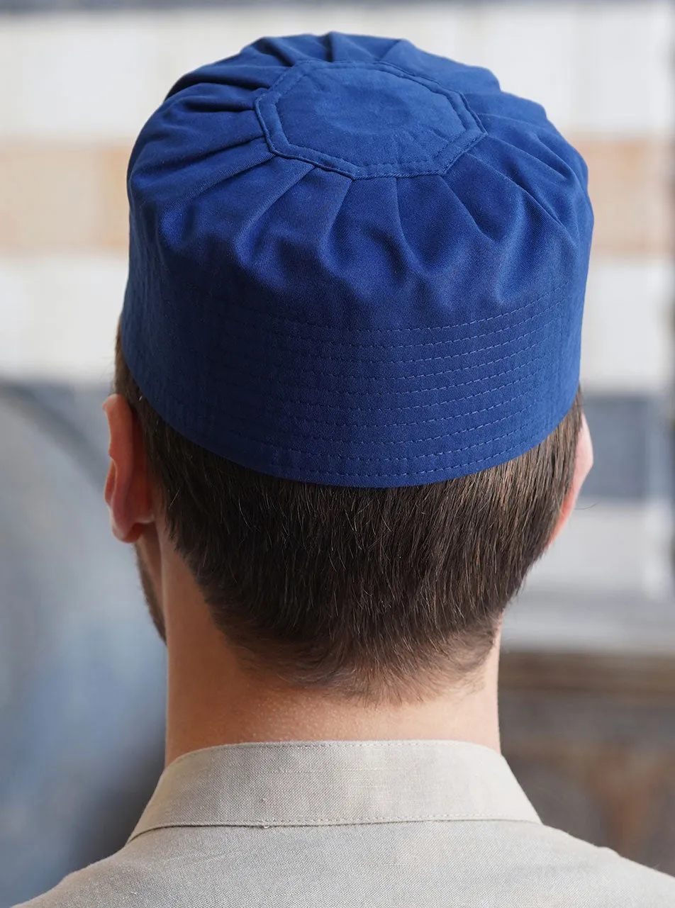 Cotton Pleated Kufi Hat