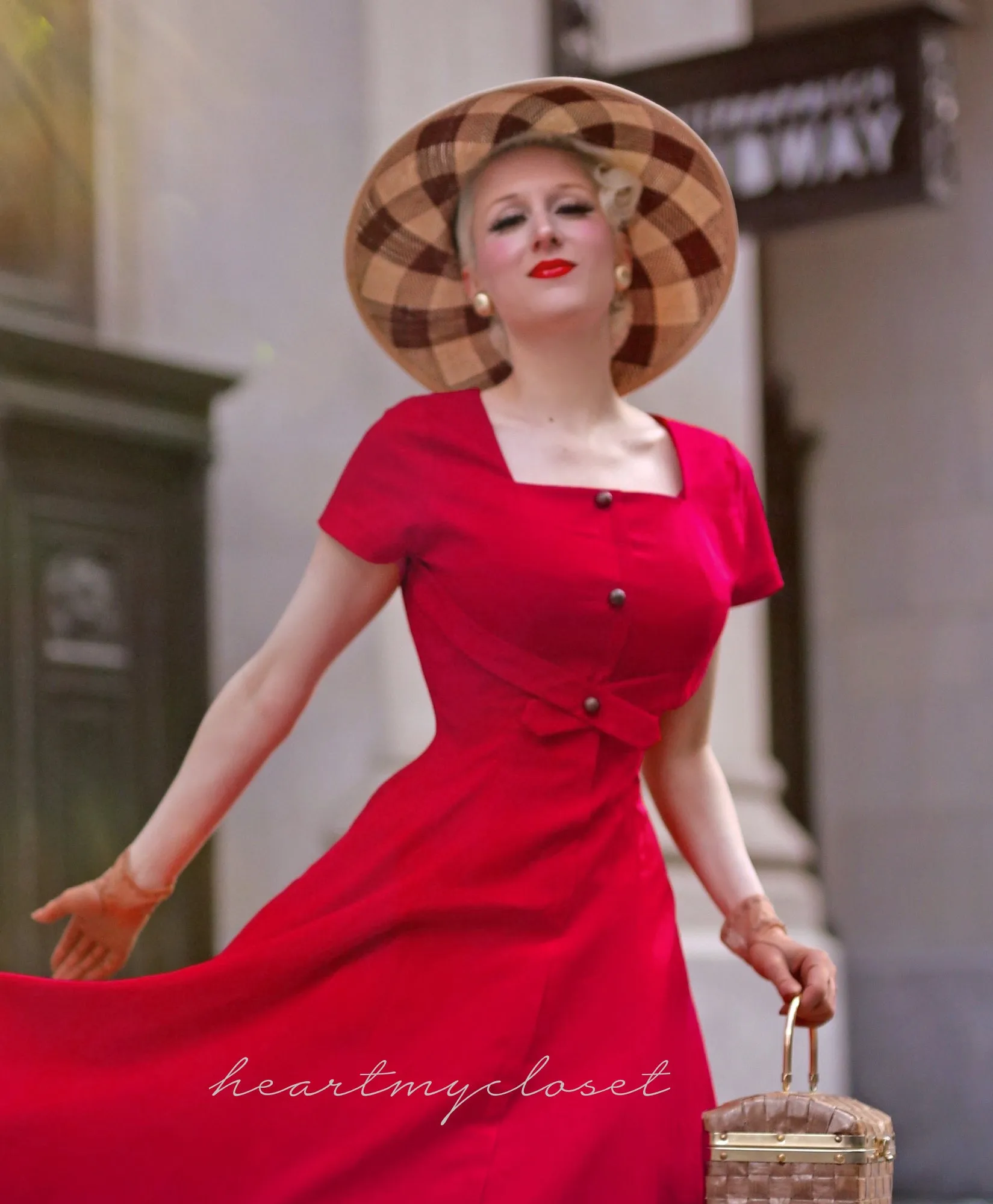 Criss Cross Front dress - 50s retro swing