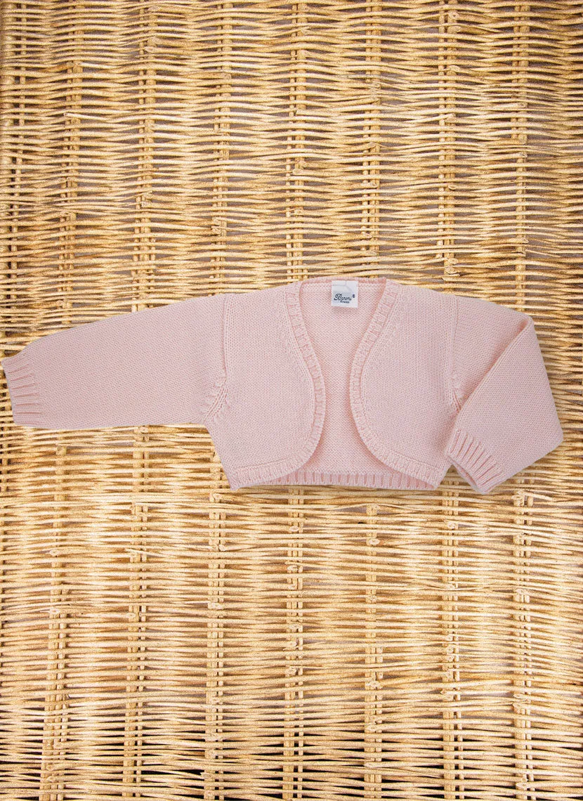 Cropped Pure Wool Cardigan