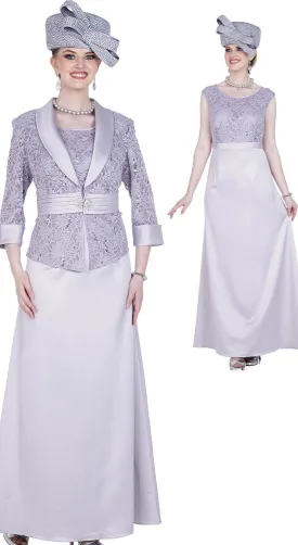 Designer Dress 5360C-Pearl Grey