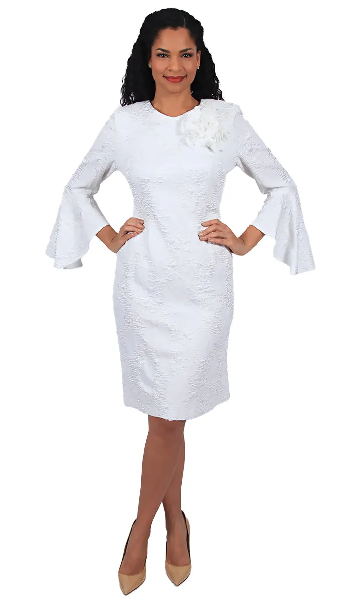 Diana Couture Church Dress 8632-White