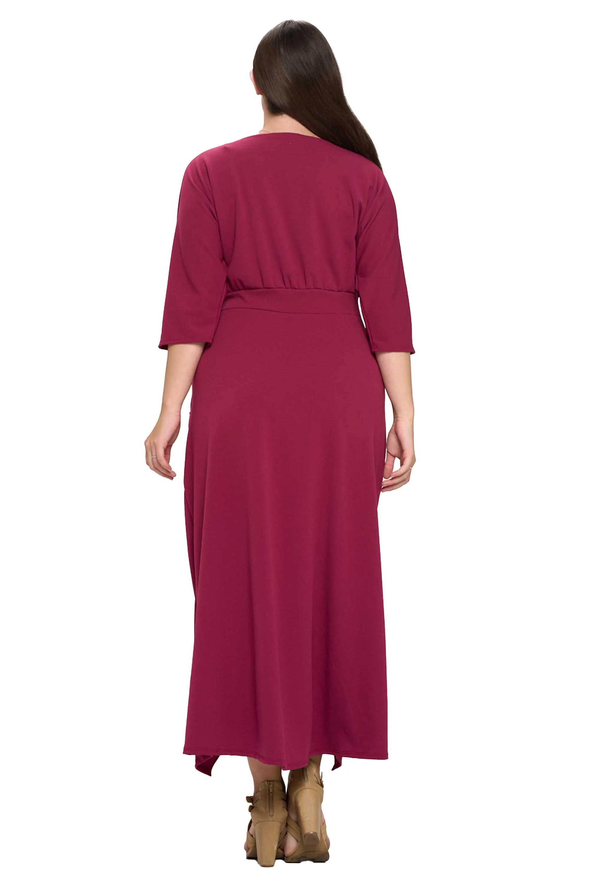 Dolman Wrap Maxi Dress