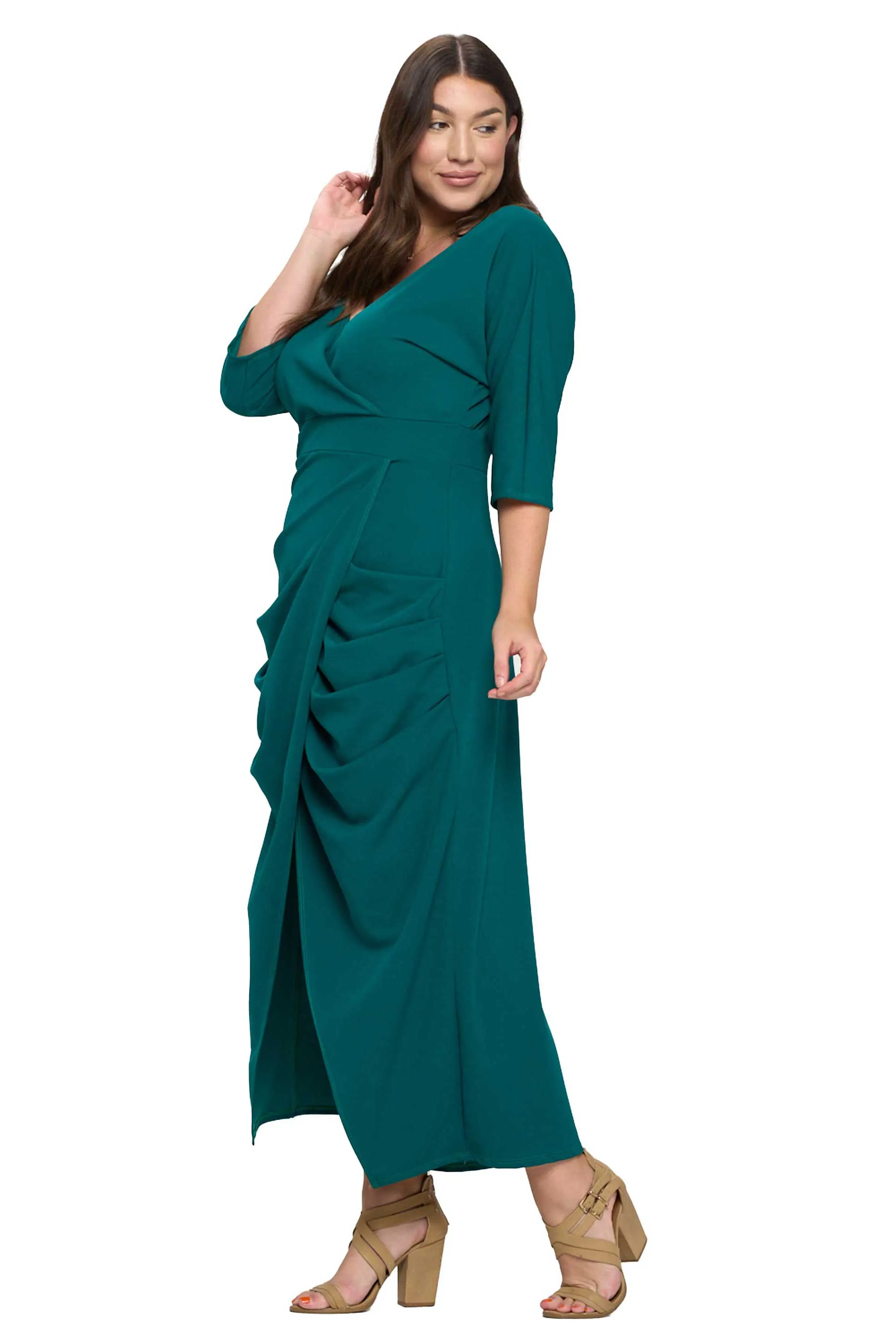 Dolman Wrap Maxi Dress