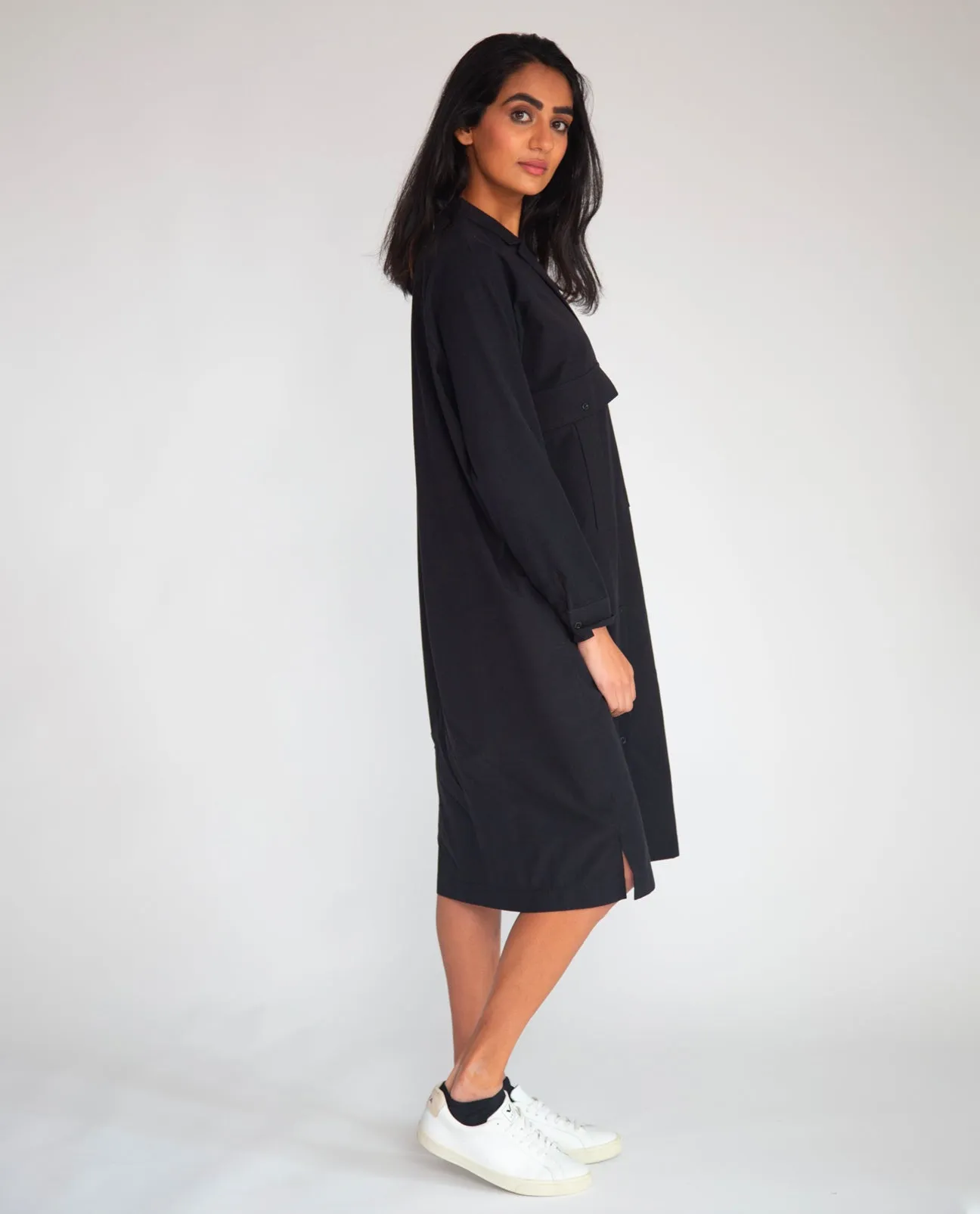 Etta Organic Cotton Dress In Black