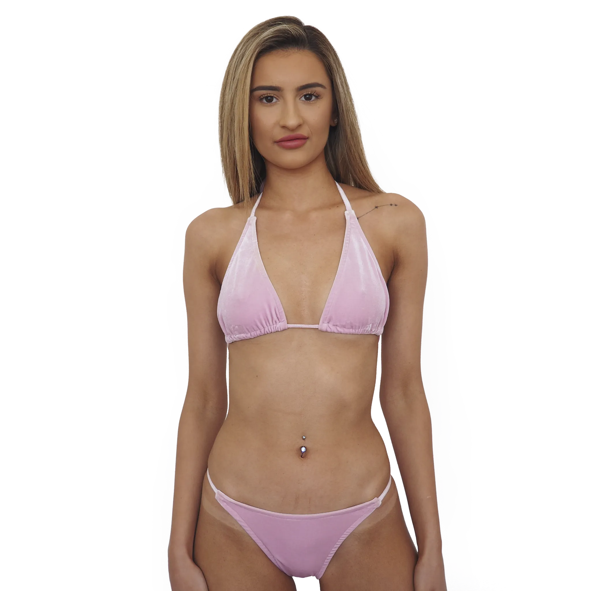 FAWCETT BIKINI // BABY PINK VELVET