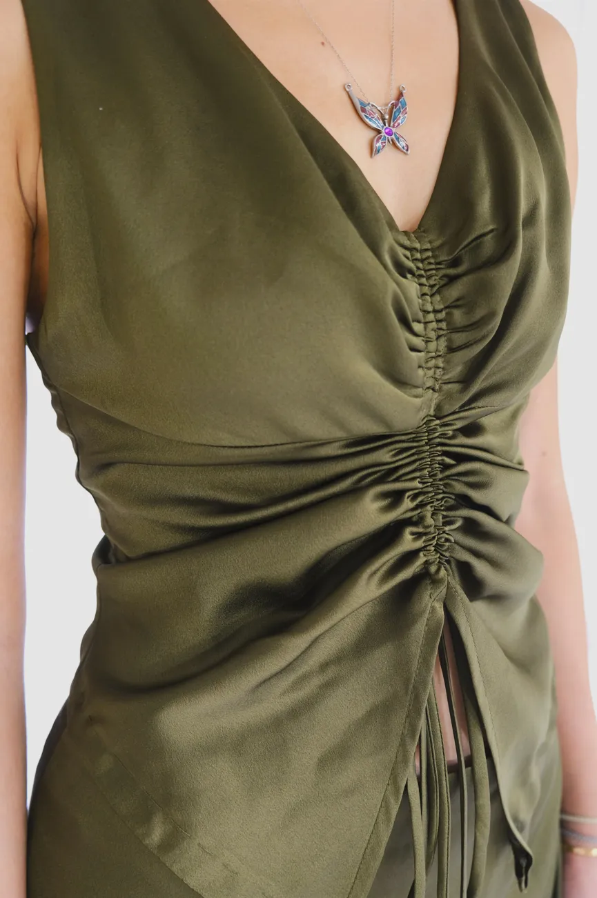 Florence Silk V-Neck Tank