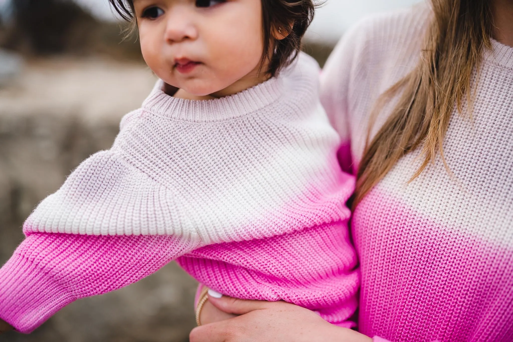 French Rose Quarter-Sleeve Sweater