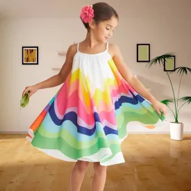 Girls Chiffon Rainbow Maxi Dress - ONLY 4 LEFT !!!