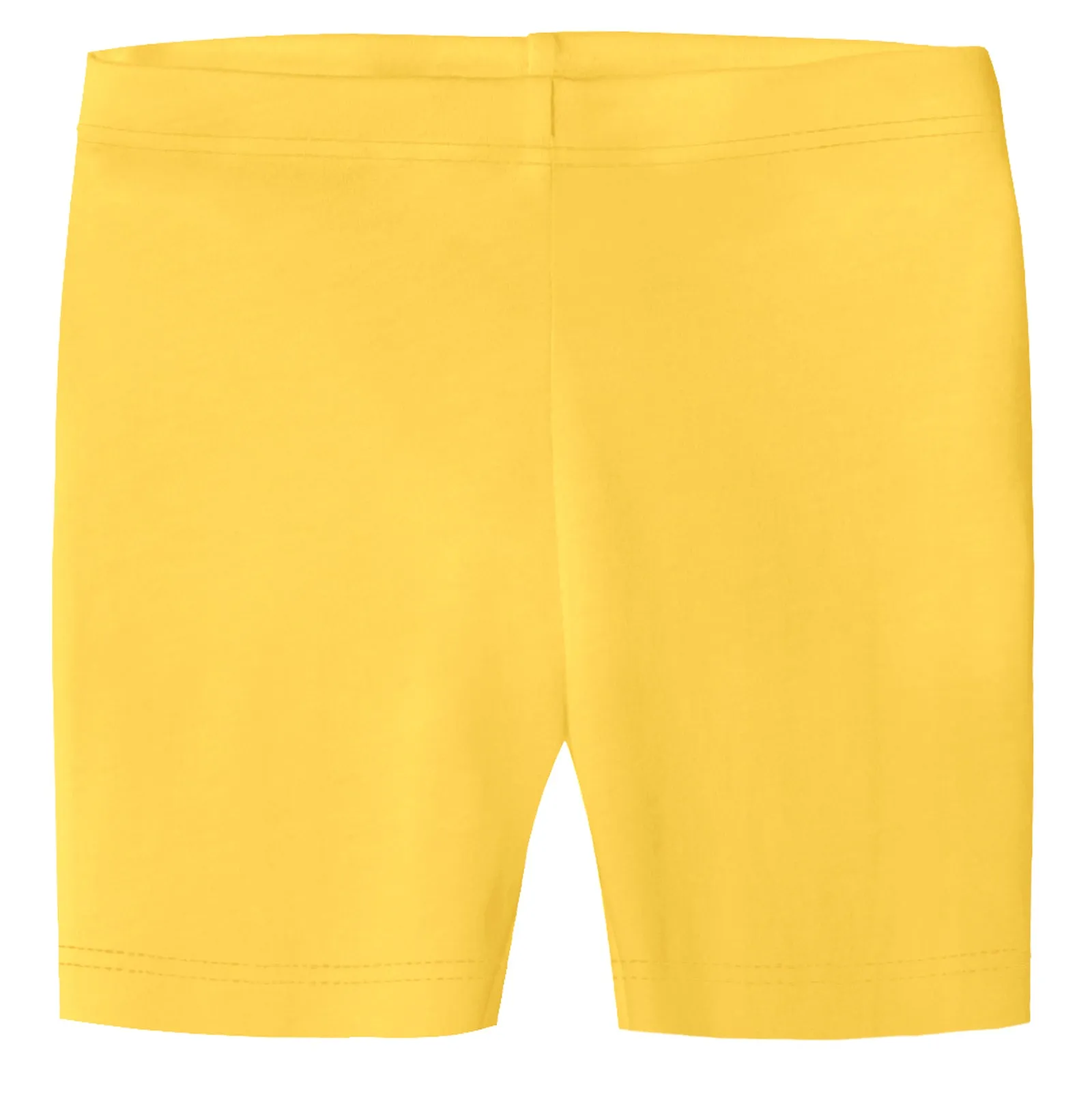 Girls Soft 100% Cotton Bike Shorts | Yellow