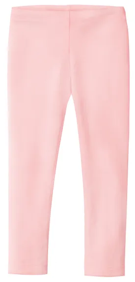 Girls Soft 100% Cotton Solid Colored Leggings | Pink