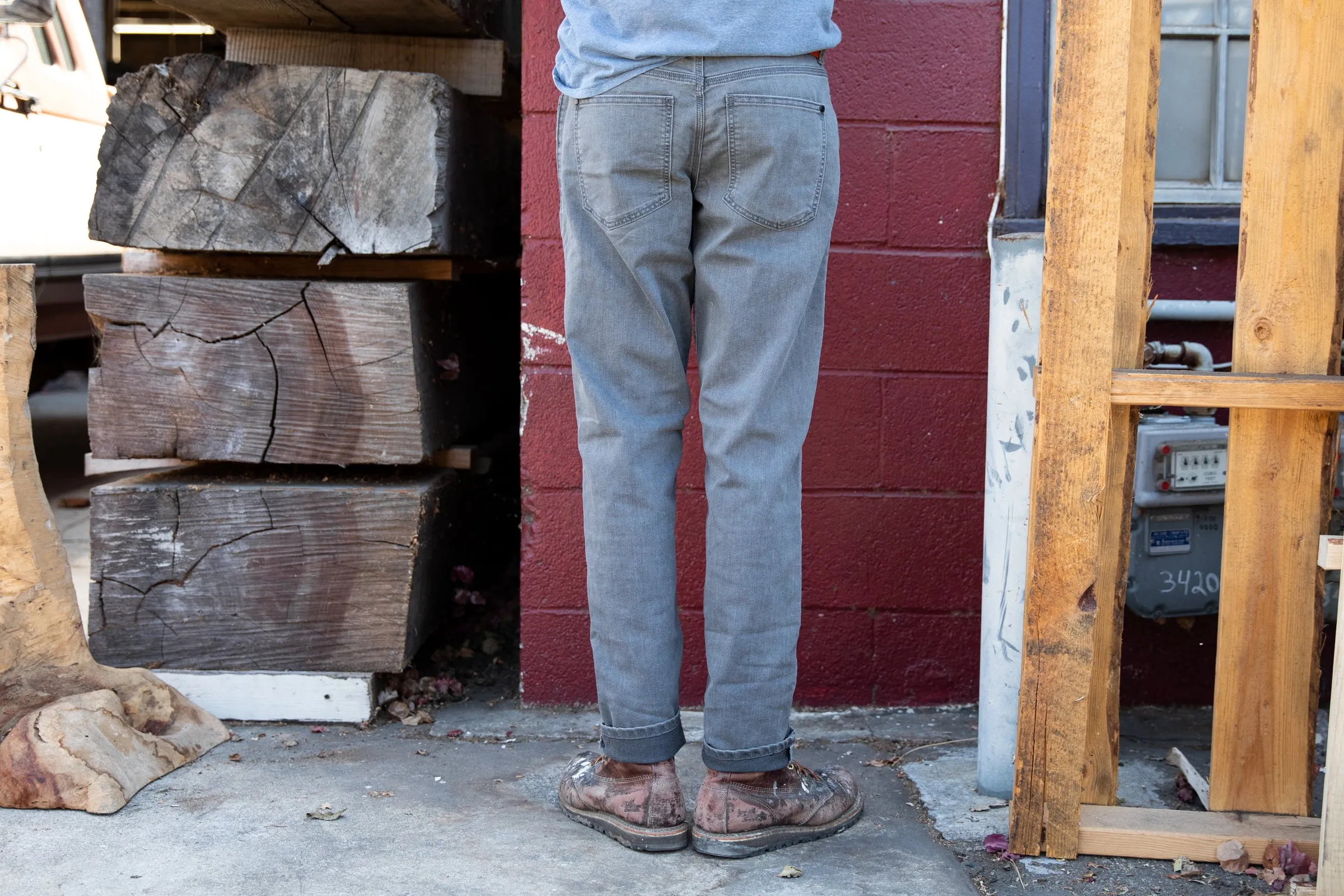 grey wash CORDURA® regular jeans