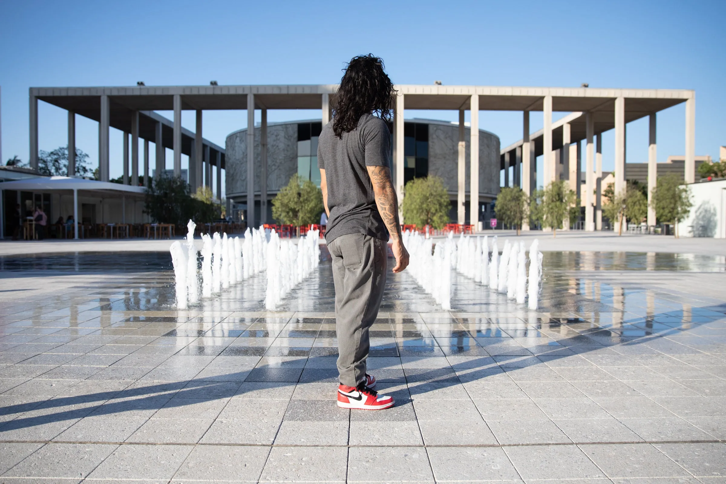 grey wash CORDURA® regular jeans