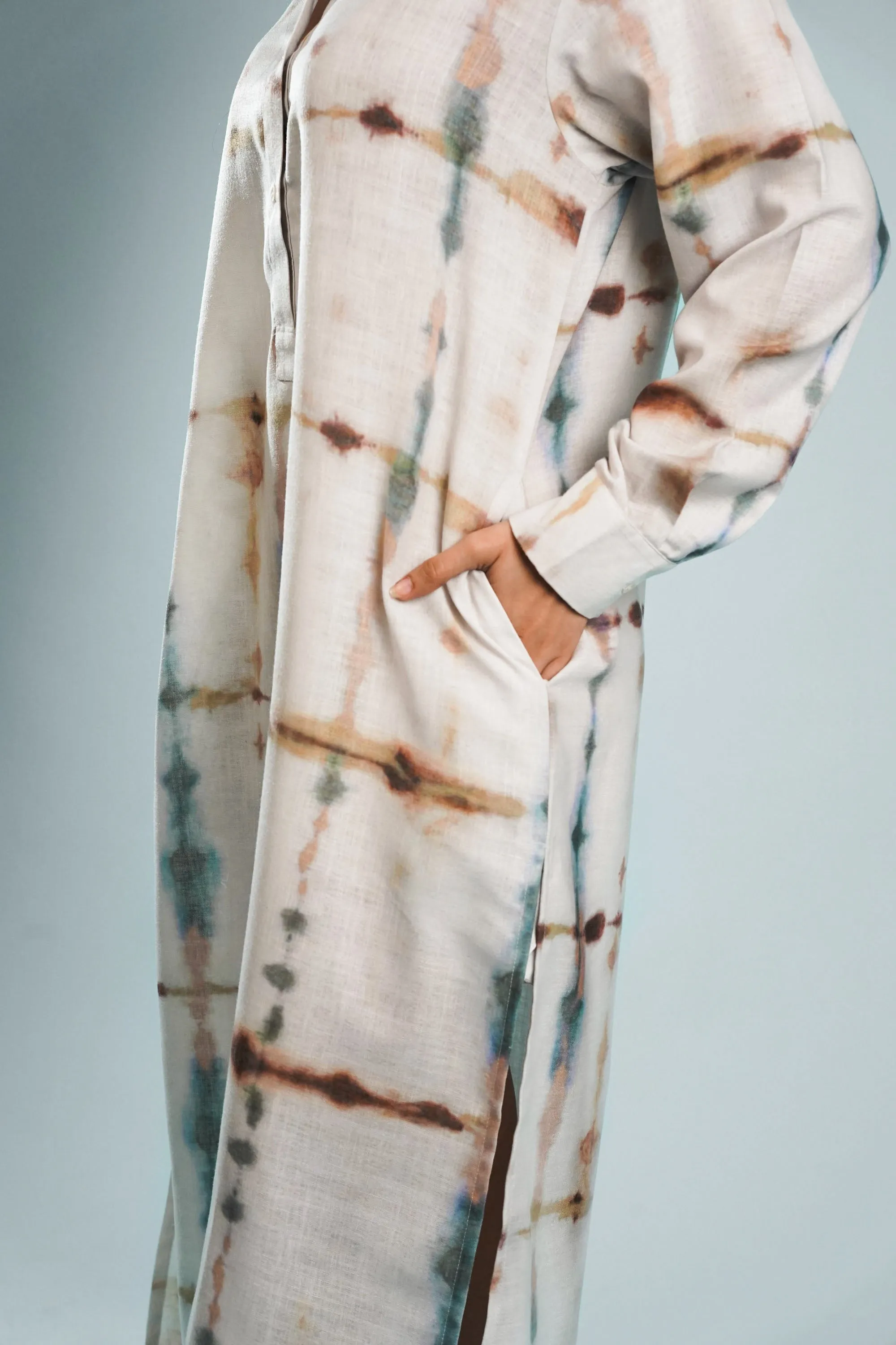 Harmony-dyed Shirt Dress