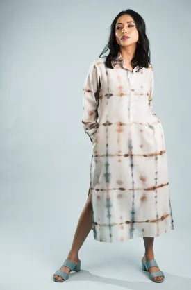 Harmony-dyed Shirt Dress