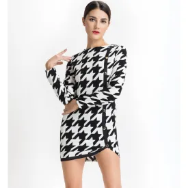 Houndstooth Dress