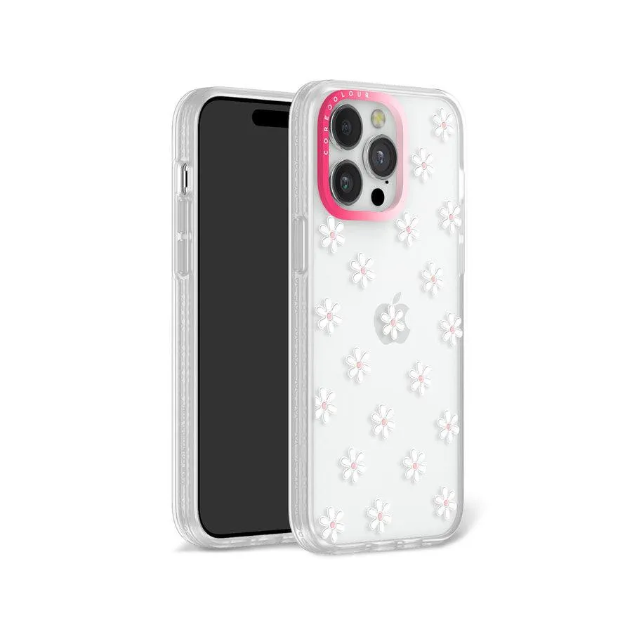 iPhone 12 Pro White Flower Mini Phone Case MagSafe Compatible