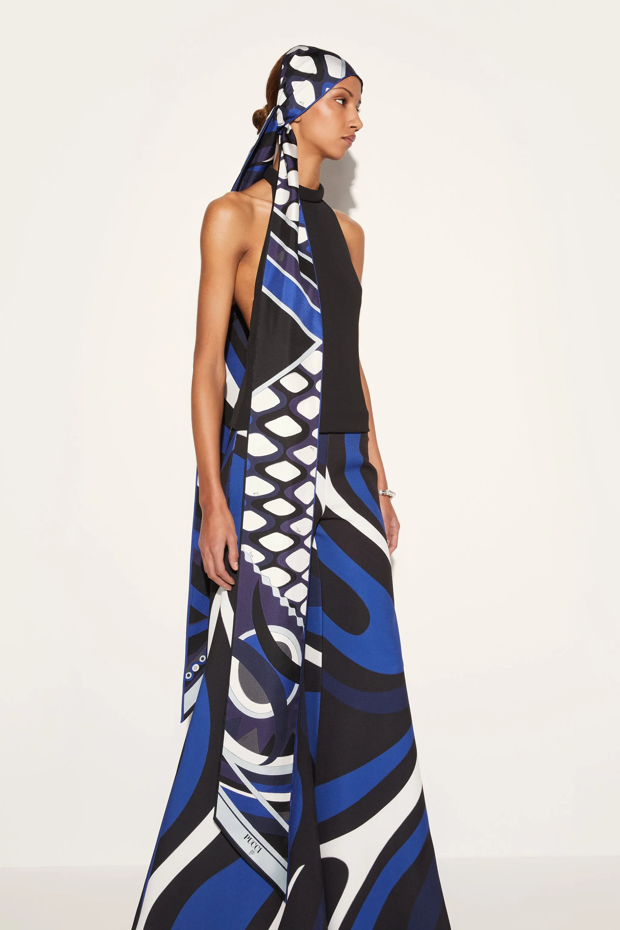 Iride And Vivara-Print Silk-Twill Maxi Scarf