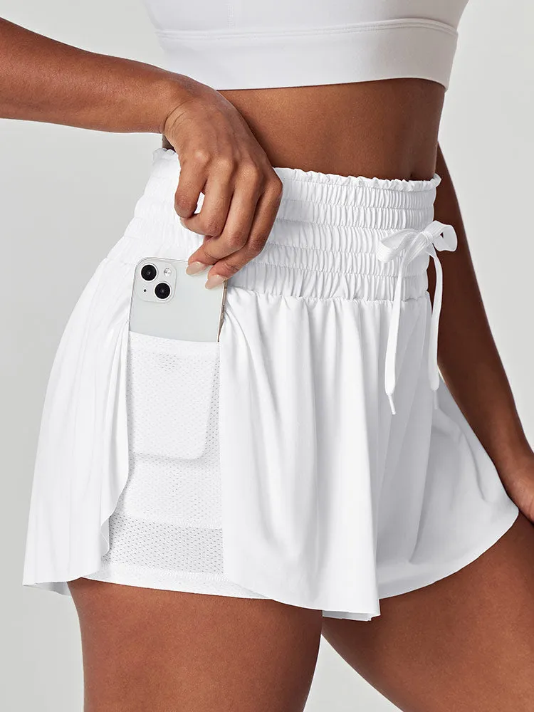 IUGA High Waist Flowy Shorts with Pockets