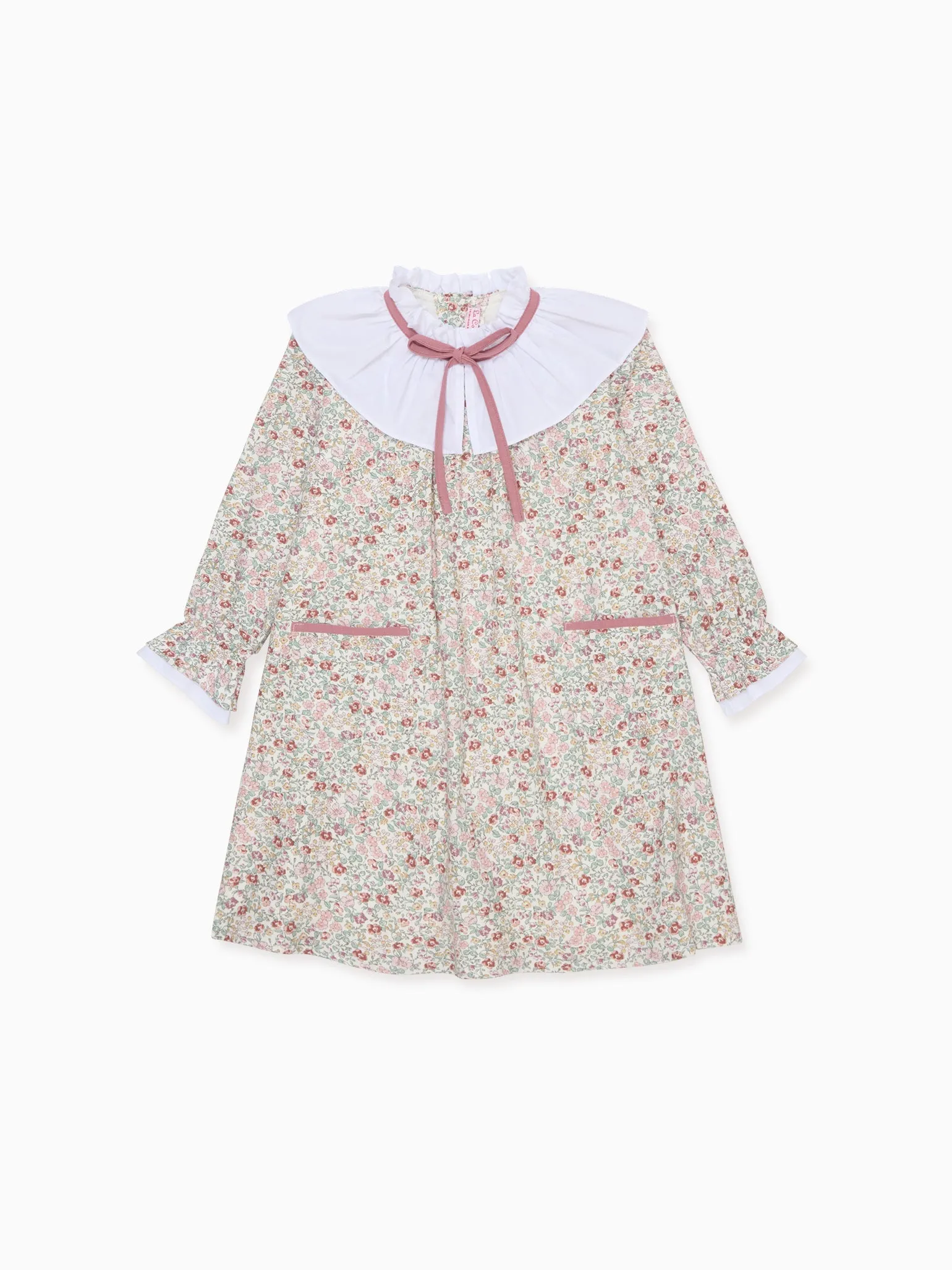 Ivory Floral Odisea Girl A-Line Dress