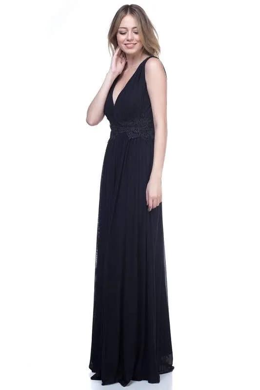 Juliette Black Mesh Maxi-FINAL SALE-NOT ELIGIBLE FOR EXCHANGE OR REFUND