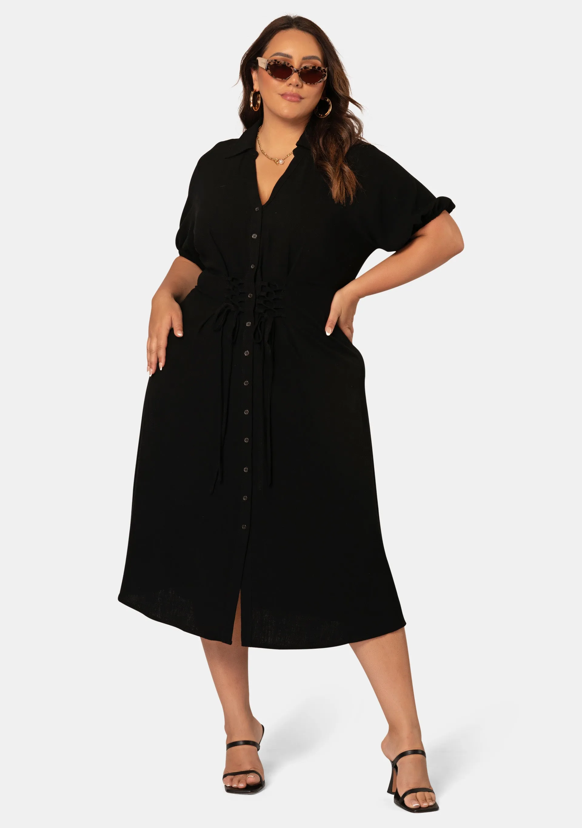 Kaia Maxi Shirt Dress