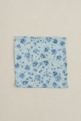 Kids Satin Floral Print Pocket Square | Made To Order