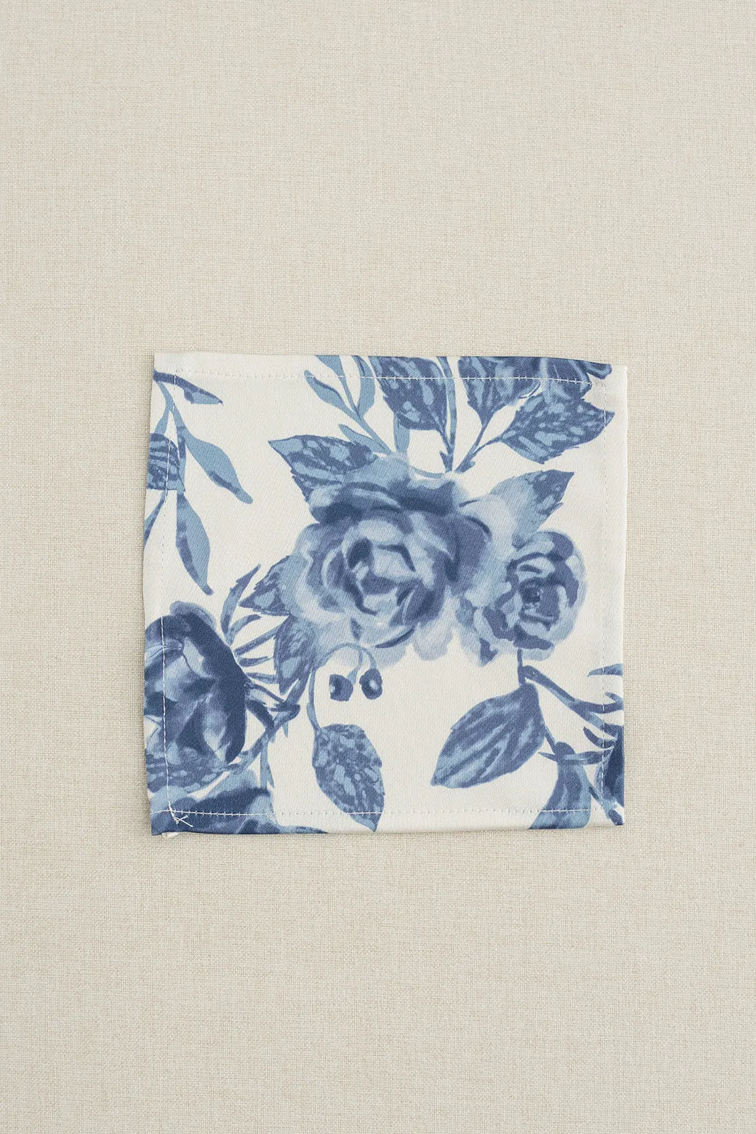 Kids Satin Floral Print Pocket Square | Made To Order