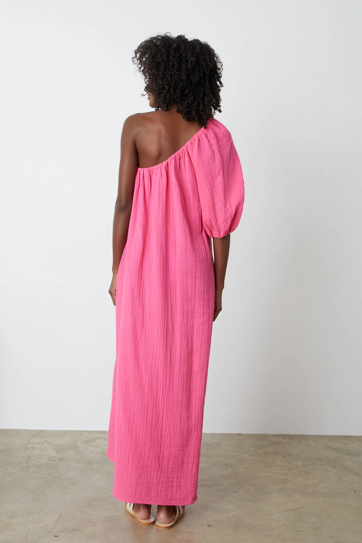 LAUREN COTTON GAUZE MAXI DRESS