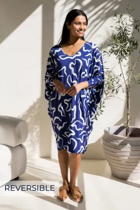 Long Sleeve Miracle Dress in Seaport