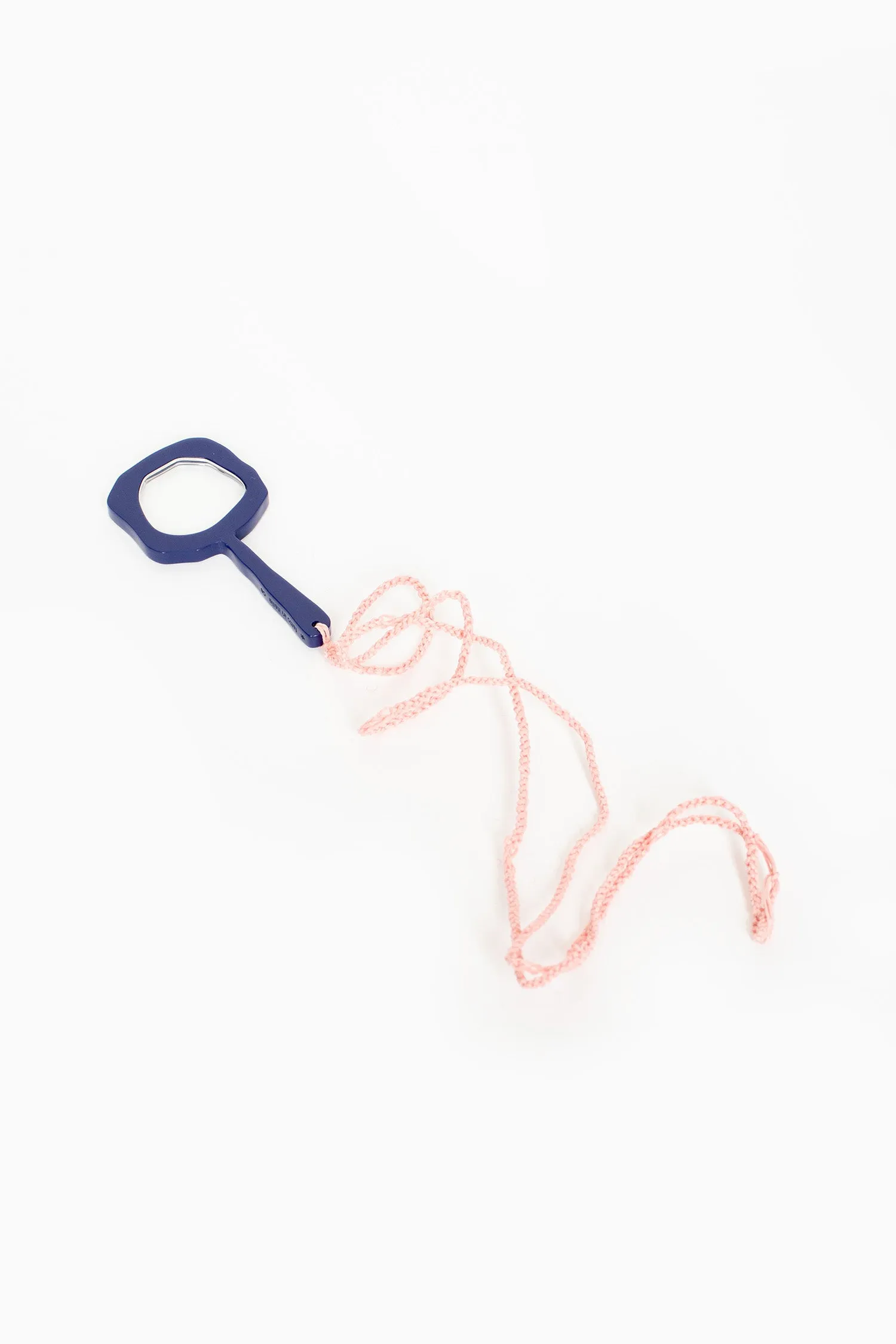 Magnifying Glass Pendant Blue/Pink