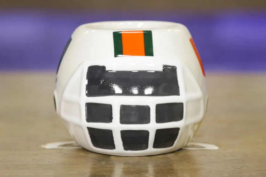 Miami Hurricanes - Ceramic Helmet Caddy