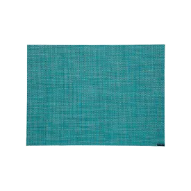 MINI BASKETWEAVE RECTANGLE PLACEMAT, TURQUOISE