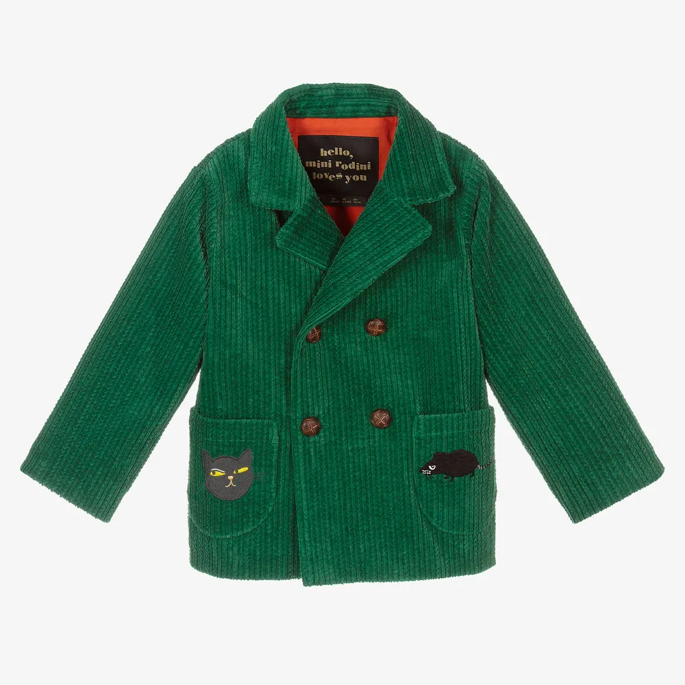 Mini Rodini Green Corduroy Set