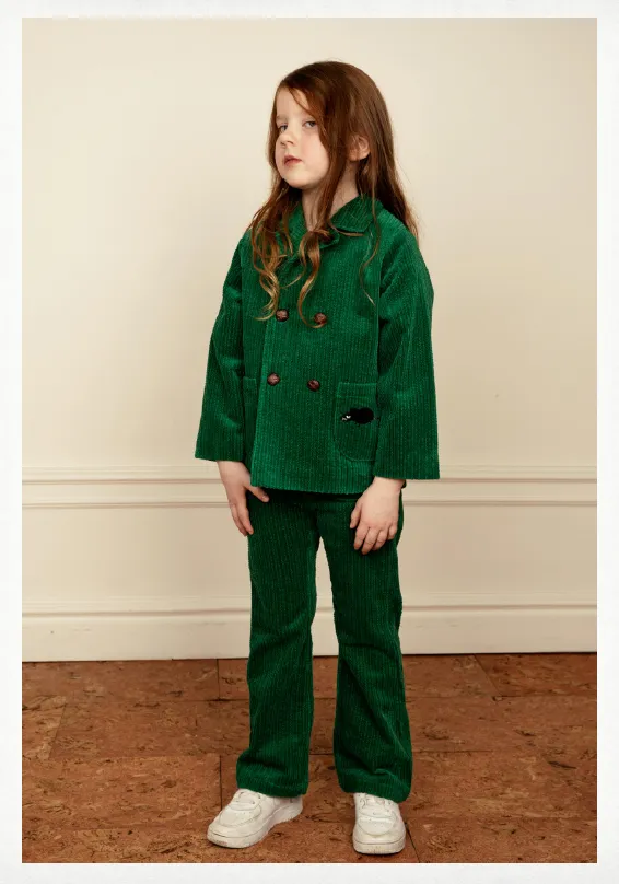 Mini Rodini Green Corduroy Set