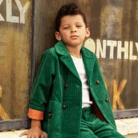 Mini Rodini Green Corduroy Set