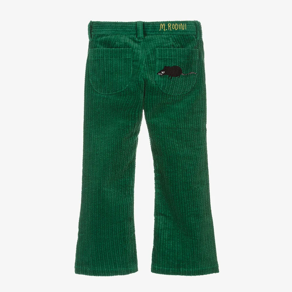 Mini Rodini Green Corduroy Set