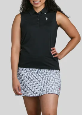 Murray Women's A-Line Sleeveless Polo | Black