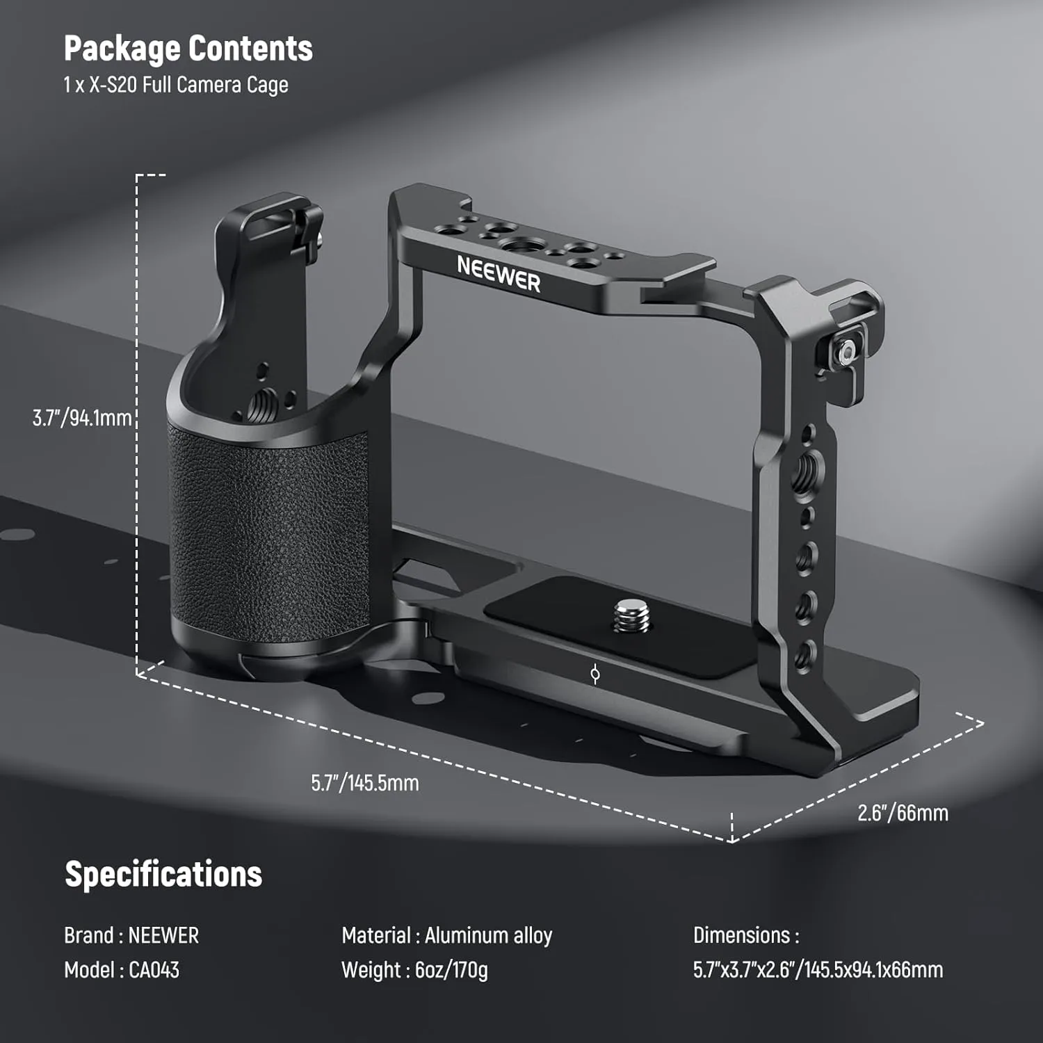 NEEWER CA043 X-S20 Camera Cage For Fujifilm X-S20