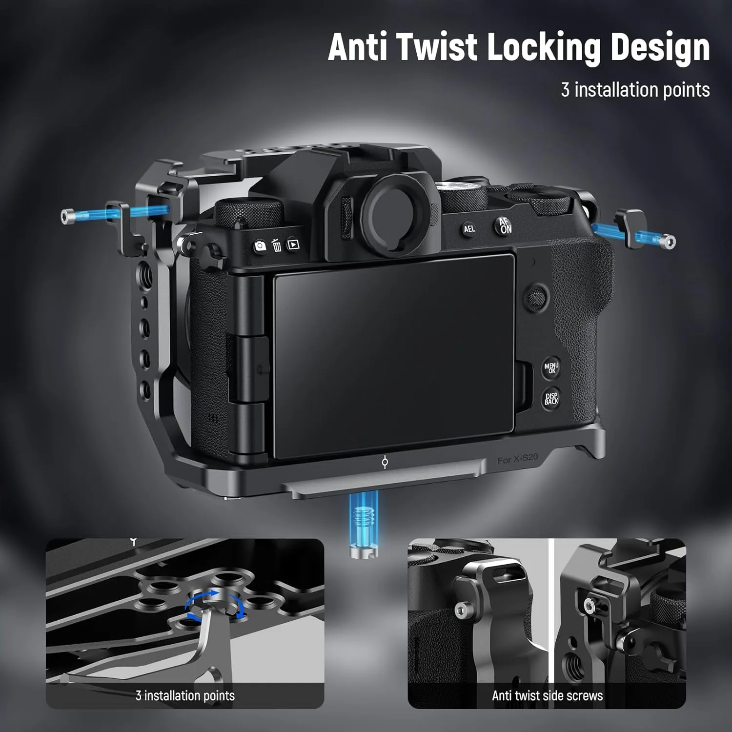 NEEWER CA043 X-S20 Camera Cage For Fujifilm X-S20