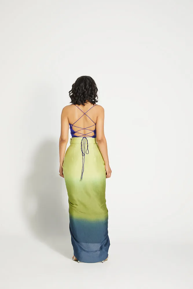 Ombrè Draped Skirt