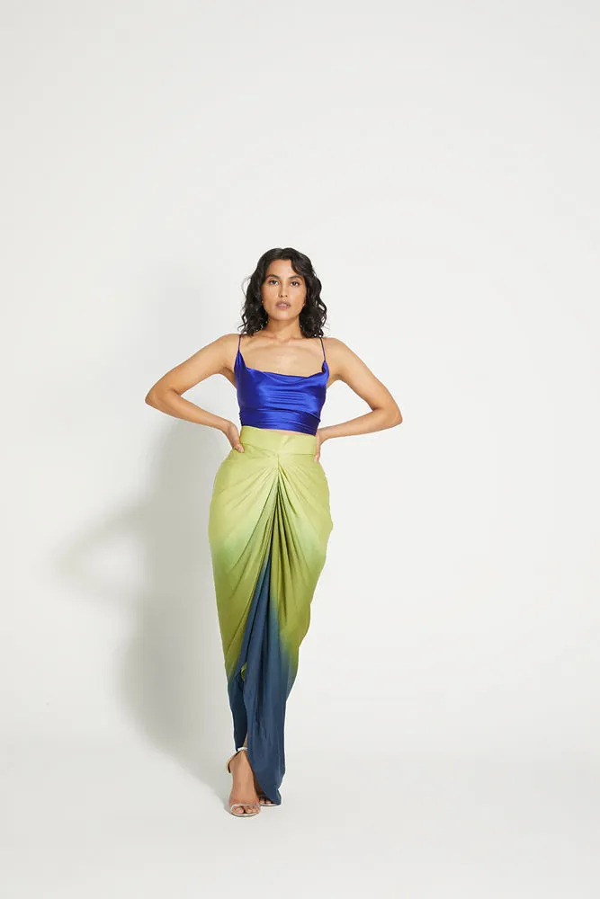 Ombrè Draped Skirt