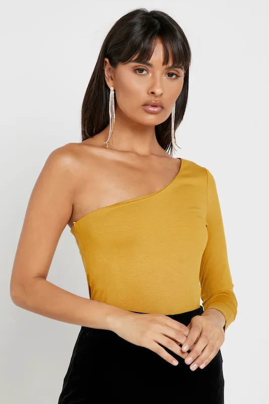 One Sleeve Shoulder Bodysuits