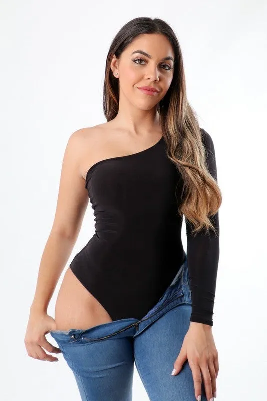 One Sleeve Shoulder Bodysuits