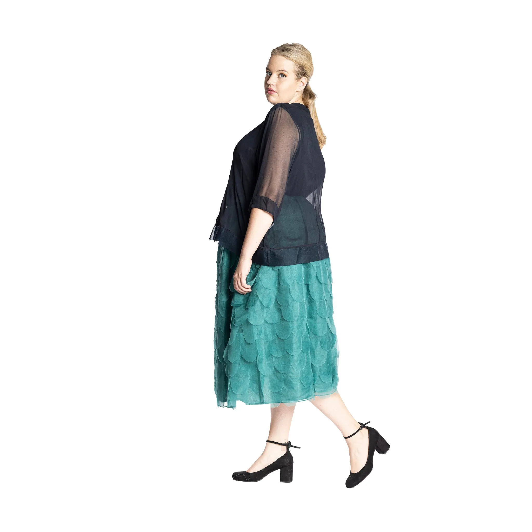 organza feathered ellen skirt