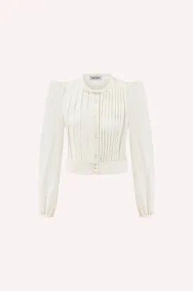 Pleated Chiffon Blouse