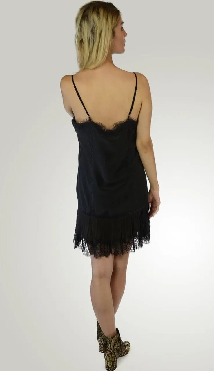 Pleated Dress - Black Night